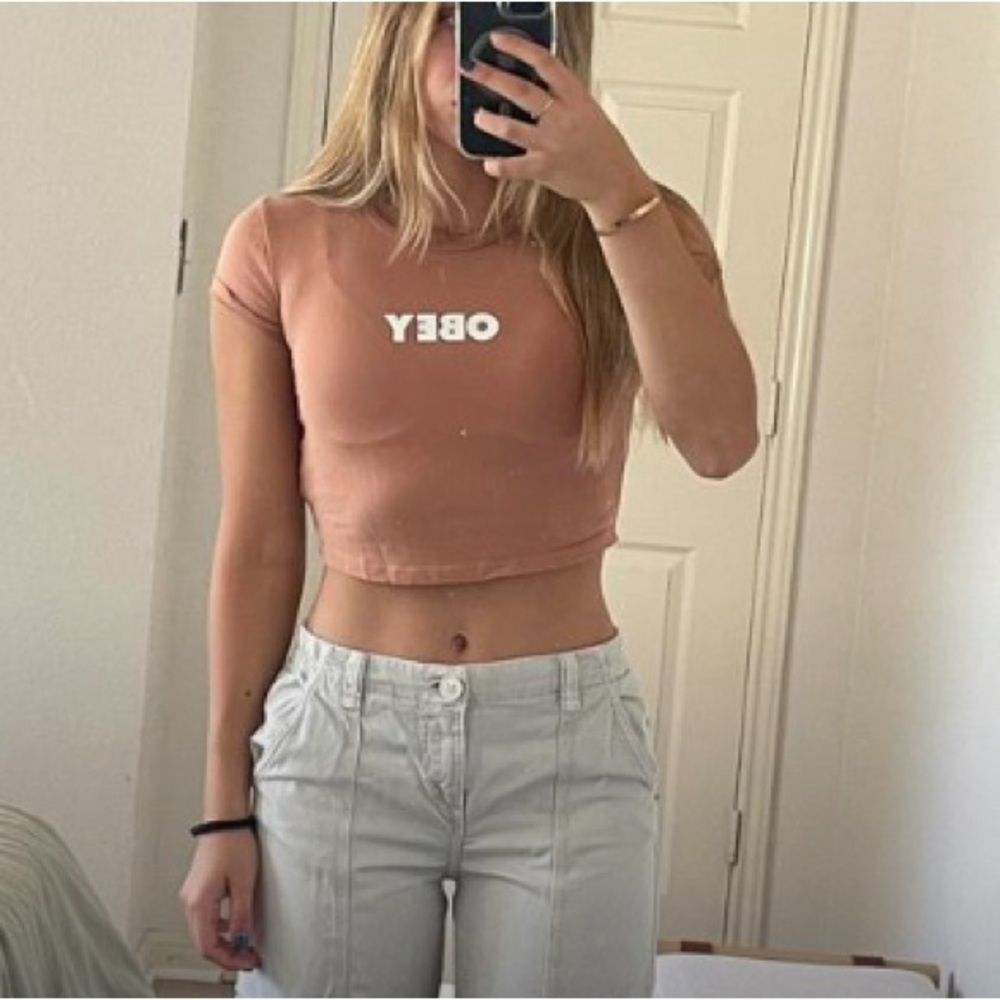 Obey crop top